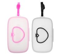 VICASKY Dispenser Salviette Umidificate Riutilizzabile per Neonati, Porta Salviette da Viaggio in Plastica Chiusura Ermetica e Design a Cuore, Custodia Portatile per Borsa