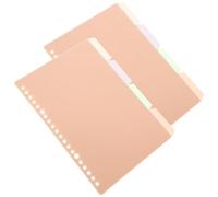 VICASKY Divisori per Separare Documenti e Quaderni in Plastica Pp 10 Pezzi Design Creativo per Raccoglitori ad Anelli per Back To School Party e Ricerca