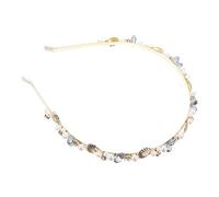 VICASKY Dolce nuziale tiara copricapo shell fascia per capelli per capelli per la sposa matrimonio conchiglie decorazioni di conchiglia sposa fascia perla della sirena lega