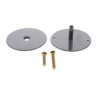VICASKY Door Knob Hole Cover Plate Rotonda in Ferro Nero 2-5/8'', per Deadbolt Locks e Porte 26-55mm, Include Viti, per Case e Negozi