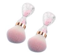 VICASKY Efficiente Pulizia delle Unghie 2 Pezzi Morbido Clessidra Spazzola Per Chiodi Acrilici Con Spazzola Per Delicata