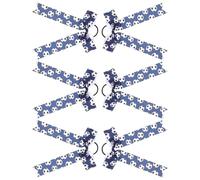 VICASKY Elastici per Chioma da Calcio Fiocco per Cheerleader Set da 6 Pezzi Accessori Elastici Morbidi e Resistenti per Bambine e Ragazze per Squadre Sportive Feste Scolastiche e