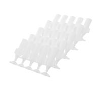 VICASKY Essence - Confezione da 5 flaconi da viaggio, per, colla, piccoli contenitori di plastica, vintage, colore bianco