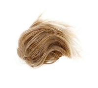 VICASKY Estensioni per panini da donna, nodo finto per capelli, parrucca per capelli, per donne, nodo sottile, accessorio per capelli in fibra chimica dorata