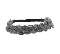 VICASKY Fasce intrecciate per capelli fascia per capelli fasce per capelli intrecciate fermagli per capelli per le donne intrecciato fascia fascia per capelli ad alta temperatura filo grigio