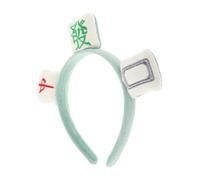 VICASKY Fascia Capelli Divertente Mahjong Fascia Party Donna Accessorio Originale Creativo Verde Adatto Tutte le Età Regalo Festa