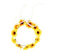 VICASKY Fascia Con Margherita Corona Di Fiore Giallo Per Le Donne Copricapo Per Feste E Matrimoni Cerchietto Per Capelli Per Le Donne Allegro Accessori Per Capelli