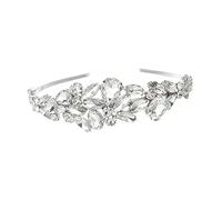VICASKY fascia di cristallo bobby addio al nubilato formale strass matrimoni accessori per per donna fascia da donna cerchio per da sposa fascia da sposa bianca