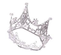 VICASKY fascia di strass accessori per con strass copricapo da sposa Tiara di matrimonio per ragazze del fiore del matrimonio diademi da sposa per il matrimonio lega bianca