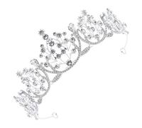 VICASKY Fascia Di Strass Di Nozze Di Tiara Ballo Studentesco Diademi Per Addio Nubilato Comunione Essere Festa Nuziale Spose Mer Signora Corone Formale Signore Lega Bianca
