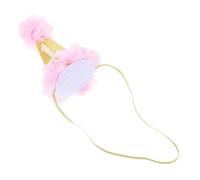 VICASKY - Fascia per capelli a forma di corona, 1. Cappello a cono, per ragazze, per la festa di compleanno, per ragazze, per bambini, rosa principessa
