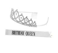 VICASKY Fascia per capelli di compleanno per ragazze galateo cintura in lega di design unico per un'atmosfera felice compleanno