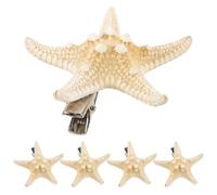 VICASKY Fermagli per a Stella Naturali Fatti a Mano 4 Pezzi Accessori per Donne e Ragazze per Spiaggia e Speciali
