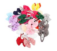 VICASKY Fermagli per Chioma Fiocchi Colorati per Bambina, Set da 30 Pezzi Mollette a Scatto Antiscivolo, Accessori Delicati e Sicuri per Chioma, per Uso Quotidiano e Feste