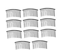 VICASKY Fermagli per Chioma Vintage 10 Pezzi Pettine Semplice Metallo Nero per Acconciature da Donna Stile Fai da Te Accessori Chioma Retrò Elegante