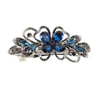 VICASKY Fermaglio per Capelli Strass e Fiori Forcina Elegante per Donne e Ragazze Adatto per Qualsiasi Occasione come Matrimoni Feste e Cerimonie