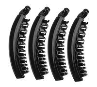 VICASKY Fermaglio Per Chioma a Banana Grande, 4 Pezzi, Design Semplice in Policarbonato, Per Spiaggia e Attività All'aperto, Clip Artiglio Per Chioma