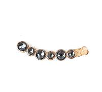 VICASKY Fermaglio Per Chioma a Banana Grande Set Da 2 Pezzi Strass, Resistente in Resina, Fermaglio Per Coda Di Cavallo Per Lavoro, Feste e Spiaggia, Accessorio Elegante Donna