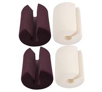 VICASKY Fermaporta in schiuma Nbr, 4 pezzi, per ragazze e ragazze, per porte e finestre sicure, impedisce la chiusura indesiderata e protegge da lesioni