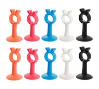 VICASKY Fermaporta in Silicone 10 Pezzi, Ferma Spifferi per Porte Senza Fori, Previene Lo Sbattere della Porta, per Viaggi e Sicurezza in Casa
