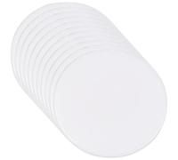 VICASKY Fiches da Bingo 100 Pezzi 19mm Plastica Trasparente Bianco Solido, Accessori per Giochi di Matematica e Giochi da Tavolo, Monete di Conteggio Riutilizzabili e Sala Bingo