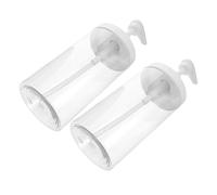 VICASKY Flaconi Pompa da Viaggio 1000 Ml Trasparenti Set da 2 Dispenser a di Perdite per Shampoo Lozione e Balsamo Bottiglie Portatili Apertura Larga per Bagagli a Mano e Viaggi