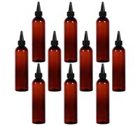 VICASKY Flaconi Shampoo Vuoti Ricaricabili da Viaggio 250ml, Set 10 Bottiglie di Plastica Leggere e Compatte per Lozioni Corpo, Bagnoschiuma, Adatti a Casa, Hotel e Trasporto Facile