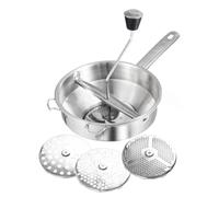 VICASKY Food Stirrer Passaverdure in Acciaio Inossidabile Argento per Alimenti e Frutta, Cucina, la Moglie