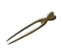 VICASKY Forcella in legno fermaglio tradizionale bacchetta per capelli bastone forcina francese a forma di U bacchette per capelli in legno accessorio per capelli verde