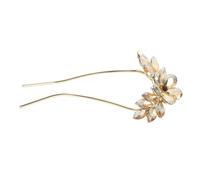 VICASKY Forcina a forma di U con elegante accessorio per capelli per matrimoni, damigelle d'onore e occasioni speciali, più stabile per acconciature a testa alta, colore champagne