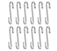 VICASKY Ganci a S in Acciaio Inossidabile 12 Pezzi per Utensili da Cucina e Bagno, Forma Creativa e Resistente, per Organizzare Spazi come Campeggio e Casa
