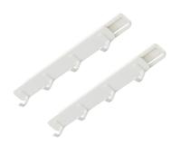 VICASKY Ganci da Porta in Plastica Abs 2 Pezzi Design Estraibile e Struttura Stabile per Cucina, Camera e Bagno, Appendi Oggetti Facile senza Forare