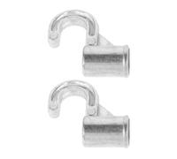 VICASKY Ganci per Asta Armadio in Lega di Alluminio 25 MM 2 Pezzi Supporto Resistente per Appendiabiti Multiuso Ottimizzazione Spazio Guardaroba Bagno e Camera da Letto