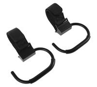 VICASKY Ganci per Passeggino in Lega Plastica Girevoli 2 Pezzi, Resistenti e Compatibili Borse per Pannolini, Supporto Multifunzione per Genitori in Spazi Affollati e Passeggiate