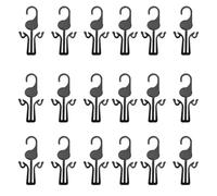 VICASKY Ganci per Scarpe Neri 30 Pezzi in Pp Supporto Stabile, Organizer per Pantofole e Scarpe di Tutte le Dimensioni, per Esposizione e Asciugatura