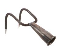 VICASKY Gancio a Doppio Dente per Rastrello da Giardinaggio Manuale in Metallo Testa Coltivatore per Diserbo e Scavo Terreno Utensile Versatile per Giardino Cortile e Serra