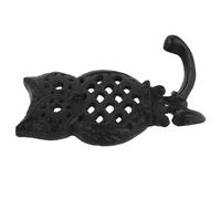 VICASKY Gancio da Parete Gufo in Ferro, Doppio, Vintage, Nero | Giacche e Asciugamani, Montaggio a Muro Semplice, Design Rustico Decorativo, Robusto e Stabile