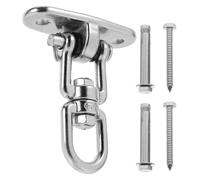 VICASKY Gancio Rotante in Acciaio Inossidabile per Dondolo Esterno e Sedia Amaca Sospesa Supporto Pesante Antistrappo per Giardino Facile da Installare con Viti Resistente e Versatile