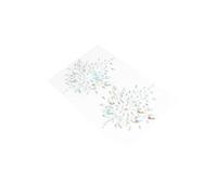 VICASKY Gemme Acriliche per Viso Autoadesive Gioielli sulla Fronte Accessori per Trucco Strass Adatte per Feste di Natale e Halloween Corpo e Fronte Adesivi Glitterati Applicabili Colla