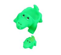 VICASKY Giocattoli la Vasca da Bagno a Forma di Coccodrillo in Pvc Sicuro, Set da 2 Pezzi Suono, Giocattoli Galleggianti Educativi per Giochi D’acqua e Bagnetto