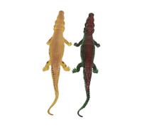 VICASKY Giocattolo Alligatore Realistico di Simulazione 40 Cm Suono per Ragazzo Ragazza, Set 2 Pezzi, Modellino Educativo per Gioco di Finzione e Apprendimento Sensoriale