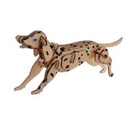 VICASKY Giocattolo Puzzle in Legno Giocattoli Per Cani Giocattoli Puzzle Per Cani Statue Di Cuccioli Di Cane Figurina Animale Animale Fai Da Te Del Cucciolo Di Legno Cachi