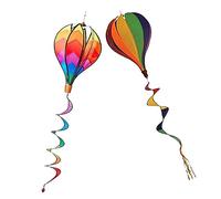 VICASKY Girandole Eoliche Da Esterno a Vento 2 Pezzi, Maniche a Vento Colorate Per Decorazione Giardino, Pendenti Sospesi Per Feste e Eventi All’aperto