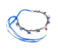 VICASKY Gocce D'acqua Tra Le Sopracciglia Corone Di Fiori Viola Copricapo Da Fata Per Donna Copricapo Fatato Di Fiori Della Principessa Fata Crown Plastica Blu