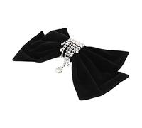VICASKY Grande fiocco per capelli con decorazione di strass, stile vintage, da donna, per acconciature in ufficio o leggero e portatile, per ogni occasione