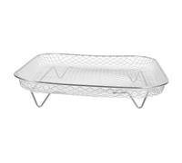 VICASKY Graticola Quadrata in Acciaio Inossidabile per Friggitrice ad Aria, Resistente e Affidabile, Struttura a Rete Singola per Arrosti e Disidratazione