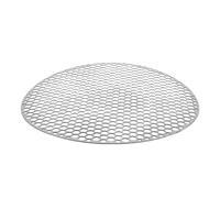VICASKY Griglia Rotonda in Acciaio Inox 30 CM Coperchio Rete per Barbecue da Giardino e Campeggio Piastra in Metallo Resistente al Calore per Cottura Uniforme di Piccoli Alimenti