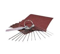 VICASKY Grinding File per Chitarra Bundle Avvolgere Strumento Cacciavite Rettifica Azione File Chitarra Accessori Lima Aghi per Basso Lima Ago per Chitarra Lega