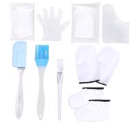 VICASKY Guanti in Paraffina per Cura Mani e Piedi, Set Idratante Spa in Cotone Copripiedi Riutilizzabili, Trattamento Esfoliante per Pelle Morbida e Nutrita Colore Casuale