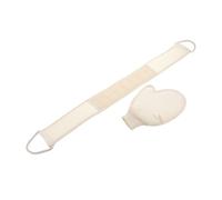 VICASKY Guanto Da Bagno Esfoliante e Striscia Per Schiena Da Doccia Set Di Guanti Per Donna e Realizzato in e Lino Accessori Bagno Portatili Per Casa e Viaggio